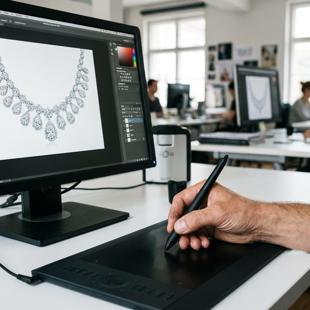 Professional Retoucher Working